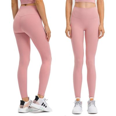 China 2021 Breathable No Camel Toe Line Align High Waist Hip Lifting 80/20 Sanded Nylon/Spandex Brushed Quick Dry Yoga Fitness Leggings for sale