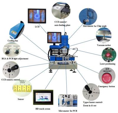 Cina Allineamento ottico mobile EMMC Chip Repair Machine 0.5mm-8mm BGA in vendita