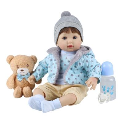 China Soft Toy Handmade Real Life Baby Dolls 18 Inch Soft Silicone Vinyl Reborn Realistic Newborn Toys Can Supply CPC for sale