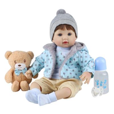 China Toy Wholesale New Design Cheap Full Body Silicone Soft Alive Realistic Doll 18 Inch Vinyl Newborn Reborn Baby - Doll for sale