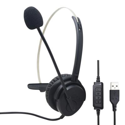 China With MIC boom factory new arrival office headset earphones call center headset with single ear headset for sale