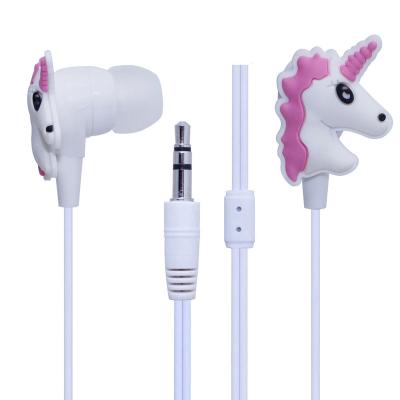 China In-ear maker wired earphones 3.5 mm earphone case cute cartoon headphones for kids for sale