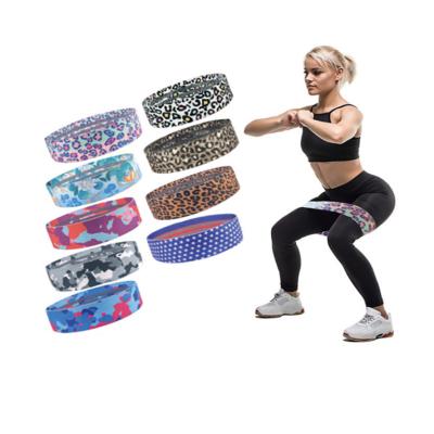 China Fitness Exercise Wholesale 76cm*8cm Exercise Band Full Body Custom Printed Adjustable Fitness Resistance Band for sale