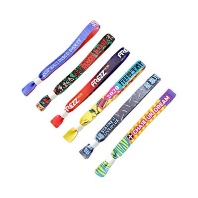 China Single/Double-sided Printing Disposable Wristband for Concert Party Festival Events for sale