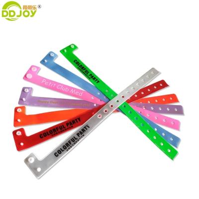 China Custom Logo Reflective Neon Green L Shape Party Wristband with Reflective PVC and PVC for sale