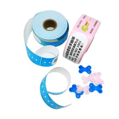 China 205*25mm kind Thermisch papier Afdrukbaar polsband voor de productie VIP-toegang tot concert Te koop