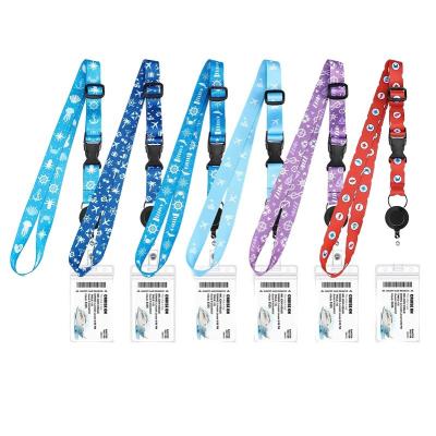 China Polyester Lanyard Schlüsselbund 6 Farben Seidenbildschirm Druck Rund Nylon Lanyard mit Logo zu verkaufen