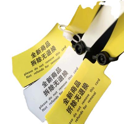 China Versatile PVC Soft Label Seal Anti-Theft Buckle for Disposable Shoes Clothes and Bags for sale