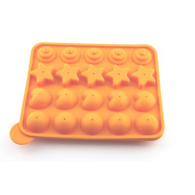 China Viable Heart Star Polycarbonate Silicon Chocolate Mold Para For Making Candy for sale