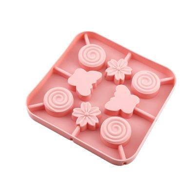 China Viable Butterfly Lollipops Flower Set Chocolate Bar Mold Silicon Molds Epoxy With Candy for sale