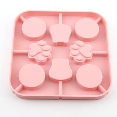 China Sustainable Cat-Pad Designer Chocolate Silicone Candy Molds For Candy Make for sale