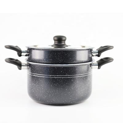 China Sustainable aluminum cookware set pot set for cooking in house for sale