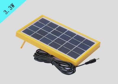 China Yellow Frame Polycrystalline Silicon Cell 3.3W 18% Efficiency CE Approved for sale