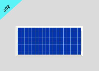 China Polycrystalline Miniature Solar Panel 40 Watt DS-818350 With Glass / Aluminum Frame for sale