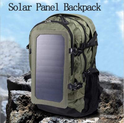 China Portable Rechargeable Solar Panel Backpack With Removable USB Charging Interface for sale