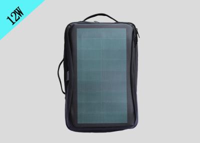 China mochila de carga solar del ocio del negocio de la emergencia de la mochila del panel solar de los CIGS 12W en venta