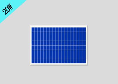 China Sistema miniatura durable del panel solar 20 vatios para la carga solar de la luz al aire libre del jardín en venta