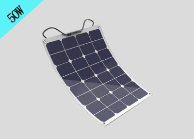 China 50 Watt-flexibler Sonnenkollektor, Silikon-Sonnenkollektor-System Sunpower monokristallines zu verkaufen