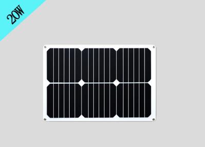 China 18V 0.9A gab die kleinen flexiblen Sonnenkollektoren wasserdichtes 20w monokristallin aus zu verkaufen