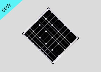 China Artículo vida útil larga del marco de aluminio monocristalino del panel solar de 50 vatios en venta