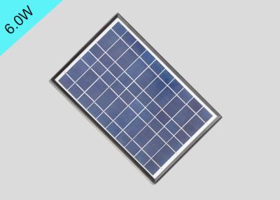 China 5V pequeña corriente monocristalina del cortocircuito de los paneles solares 6w 1260mA con el marco plástico en venta