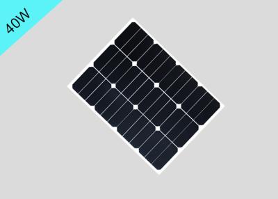 China Lange kleine flexible Sonnenkollektor-monokristalline Zellen Lebensdauer Sunpower 40 Watt zu verkaufen