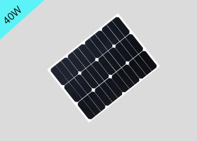 China Garden Lamp Black Flexible Solar Panel Outdoor 18V 40 Watt Small Size 530*400mm for sale