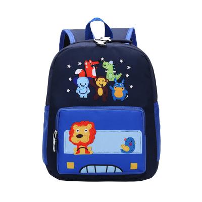 China New Waterproof Cartoon Cartoon Children Backpack Kindergarten Color Car Backpack Children's Bags Wholesale for sale