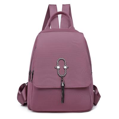 China 2020 New RFID Women's Bag Backpack Korean Version Casual Back Fashion Korean Version Small Double Large Capacity for sale