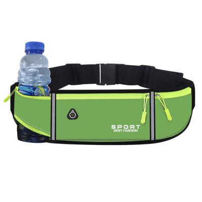 China 2022 Unisex Water Proof Fashion Waist Bag Outdoor Waterproof Nylon Thin Belt With Water Bottle Holder for sale