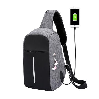 China Anti Theft Waterproof Men USB Charging Shoulder Women Toss Waterproof Chest Bag for sale