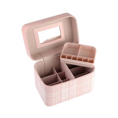 China Large-capacity multi-functional travel simple portable portable desktop box storage makeup eco-friendly and beautiful for sale