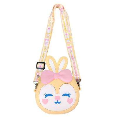 China Cute Cartoon RFID Star Rabbit Cross Zero Bag Zero Cross Earphone Key Bag Silicone Girl Shoulder Collection Kids Trolley Bag for sale