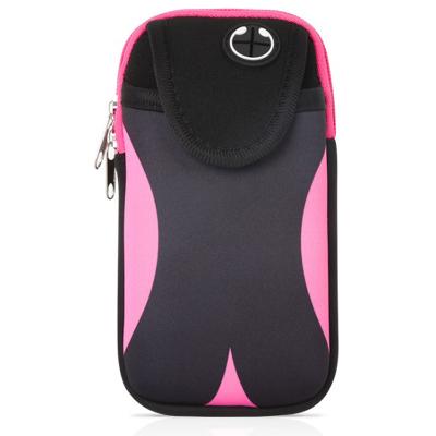 China Custom Water Resistant Neoprene Mobile Cell Phone Sport Armband Armband Waterproof Custom Running Bag For Phone for sale