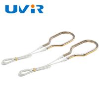 Cina Tubo di lampada di riscaldamento in vetro al quarzo Tubo singolo di lampada a infrarossi circolare rivestito d'oro in vendita