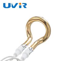 China el palo de 650W 120V formó el reflector de Ring Infrared Lamps Vacuum Golden en venta