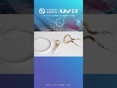 UVIR Ring Infrared Lamps , White coating Quartz Tube Halogen Ir Lamp 230V 1500W