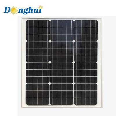 China Yiwu Donghui Solar Panel 50 Watt Monocrystalline Silicon Solar Panels Generate Electricity For Street Lighting zu verkaufen