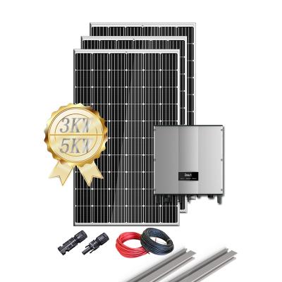 Chine Residential 5KW Solar Energy Systems Grid Tied 10KW 3KW Solar Power System Home Solar panel 5000w à vendre