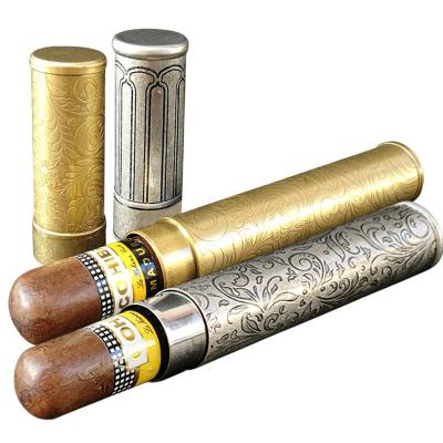 China Single Cigar Box Cigar Casual Tube Portable Cigar Humidor for sale