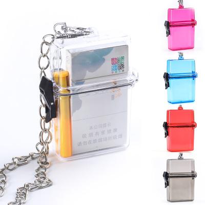 China 2022 Acrylic FashionTransparent Large Size Cigarette Holder Box Sealed Moistureproof And Pressureproof Cigarette Storage for sale