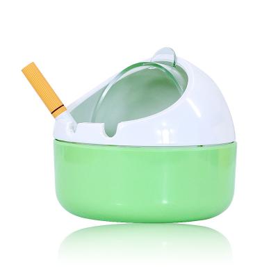 China Fancey Hatch Design Plastic Ashtray Portable Easy Cleaning Fireproof Ashtray Covered Plastic Plastic Ashtray for sale