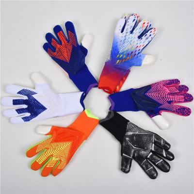 China Finger & Thumb Protection 2023 New Design German Latex Goalkeeper Gloves Latex Soccer Gloves For Adult And Kids Football Gloves for sale