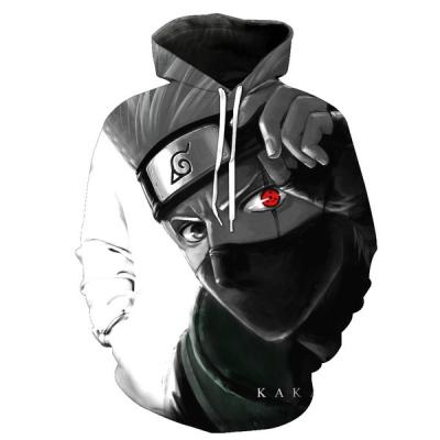 China Other Custom Made Unisex 3d Print Pullover Hoodie Sweatshirt With Kakashi Cosplay Anime Hoodie for sale