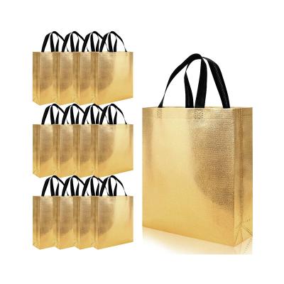 China High Quality Customized Eco-Friendly Reusable Printed Nonwoven Supermarket Shopping Gold Slipper Bag for sale