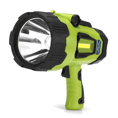 China Warehouse Factory Camping Emergency Spotlight Outdoor Portable Rechargeable Waterproof Handheld Light Led Searchlight for sale