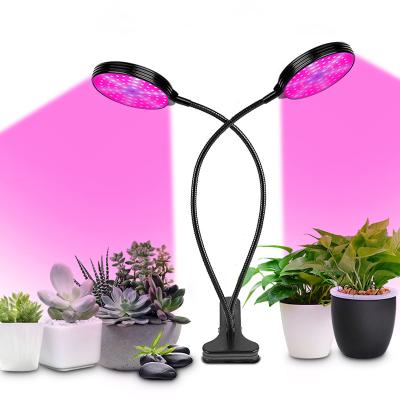 China FLOWER High Qlity Custom 30W Dual Finished Dimmable Clip Indoor Factory UV Grow Lights Led Full Spectrum for sale