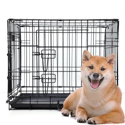 China Breathable OEM In The Crate Hot Sale Metal Dog Durable Large Outdoor Folding Dog Cage for sale