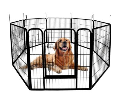 China Best Selling Breathable Durable Metal Dog Playpen Heavy Duty Portable Large Dog Playpen Portable Outdoor Fence for sale