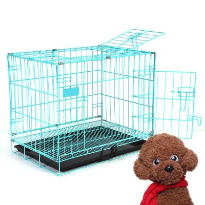 China Portable Breathable Heavy Duty Metal Pet Carrier Dog Cages Outdoor Indoor Dog Carrier Cage Pet Cages for sale